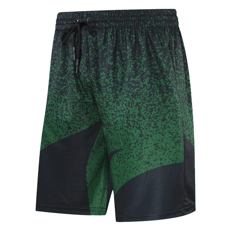 Fashion Basketball Shorts Loose Summer Running Outdoor Breathable Men Green Shorts