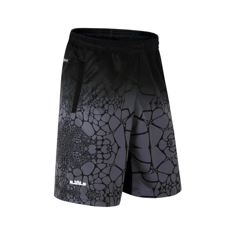 Summer Men Soccer Basket Loose Sport Shorts Grey Basketball Shorts