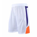 Men's Mesh Basketball Shorts Color Block Athletic Training White Shorts